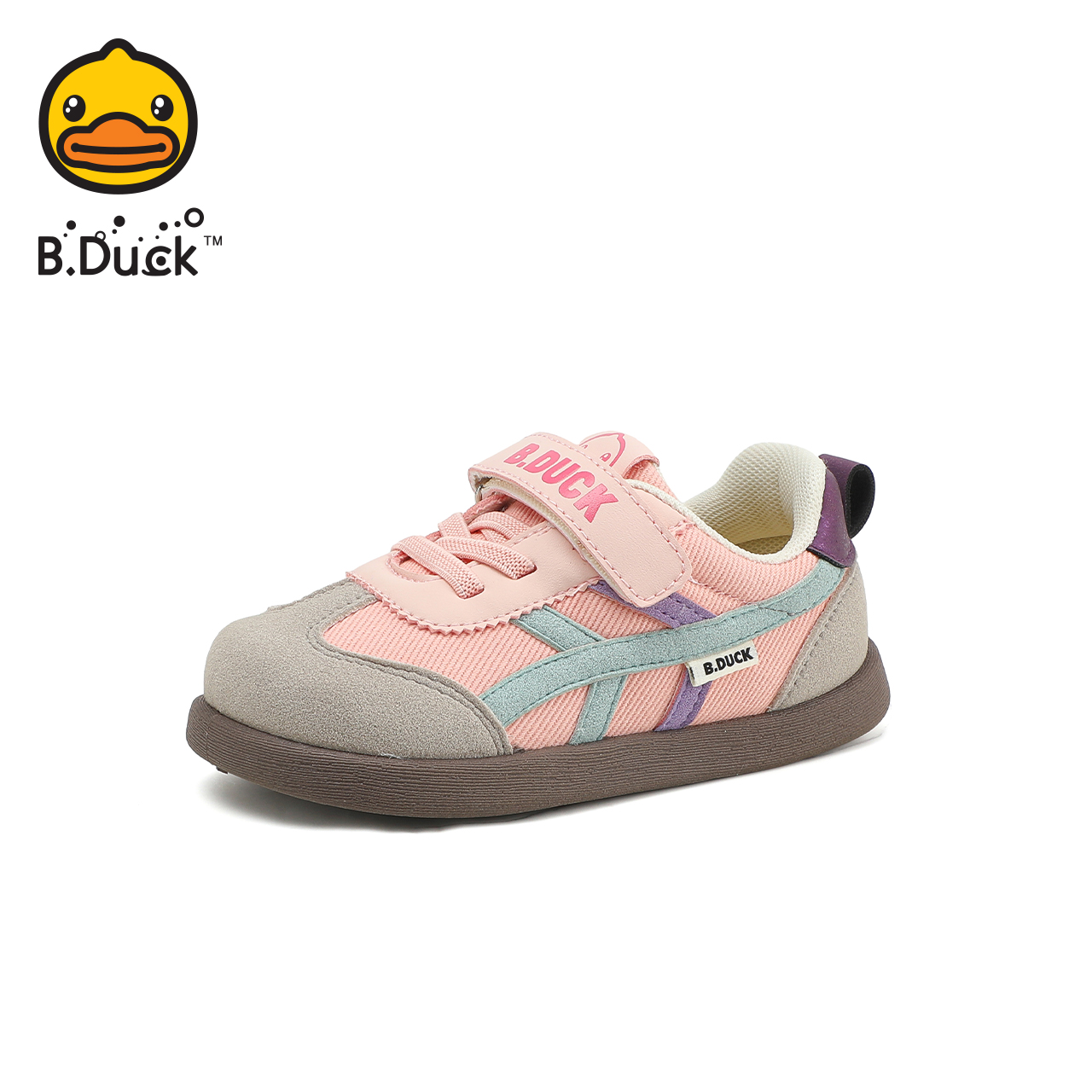 B.Duck小黄鸭童鞋男童运动鞋2024秋新款儿童鞋子软底女童宝宝鞋