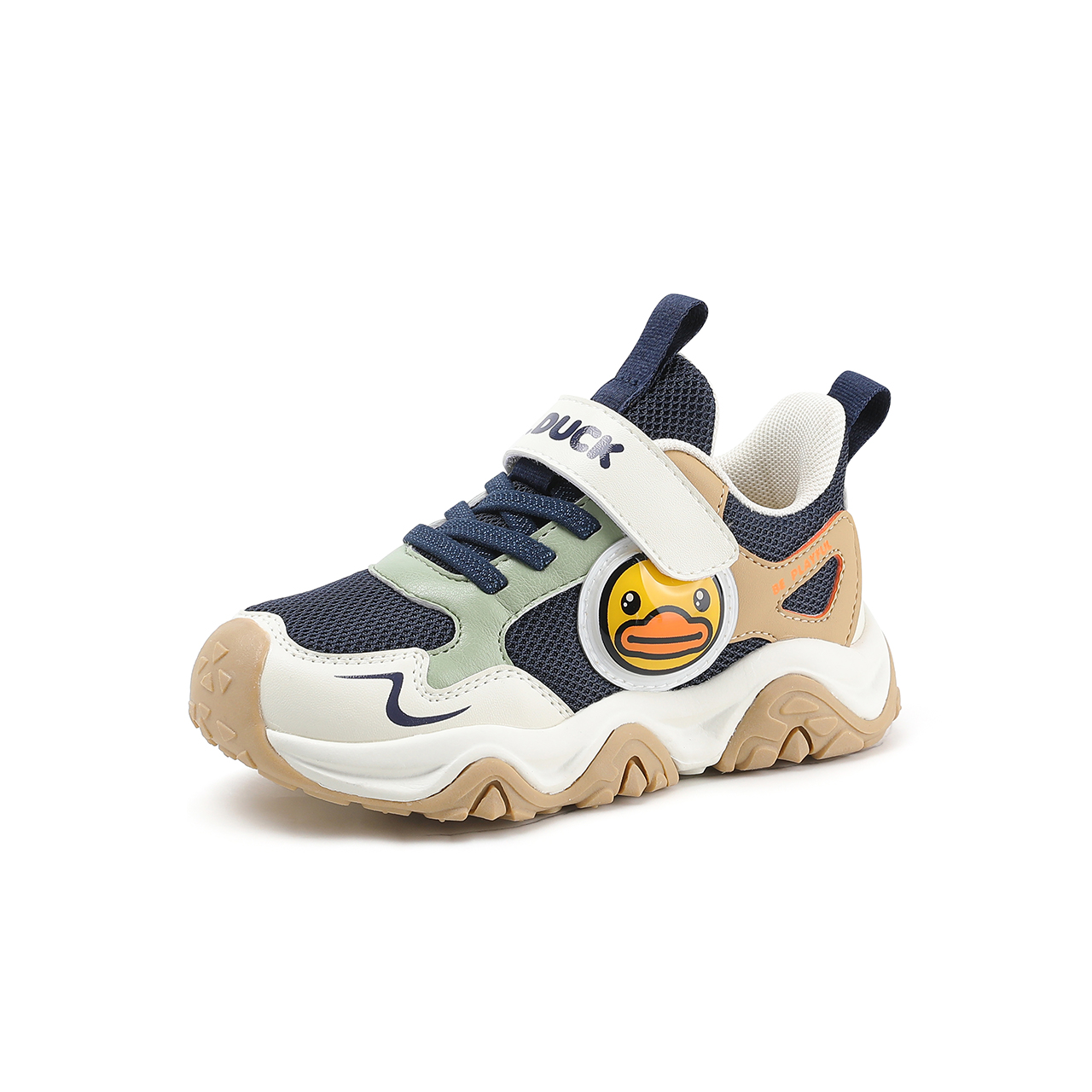 B.Duck小黄鸭童鞋男童运动鞋2025春季新款女童休闲宝宝鞋软底潮牌