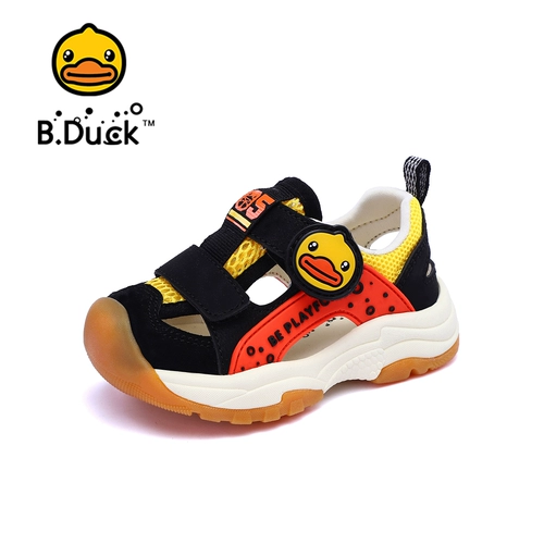 B.Duck, летние детские нескользящие босоножки для мальчиков, закрытый носок, лето 2023 года, мягкая подошва