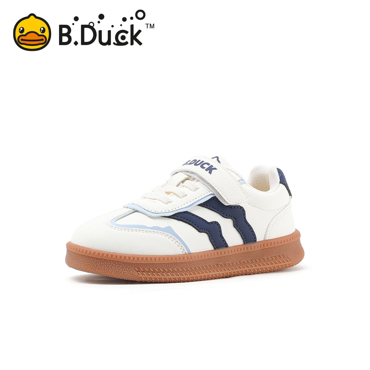 B.Duck小黄鸭童鞋男童运动鞋2025春季新款软底防滑儿童宝宝鞋潮牌