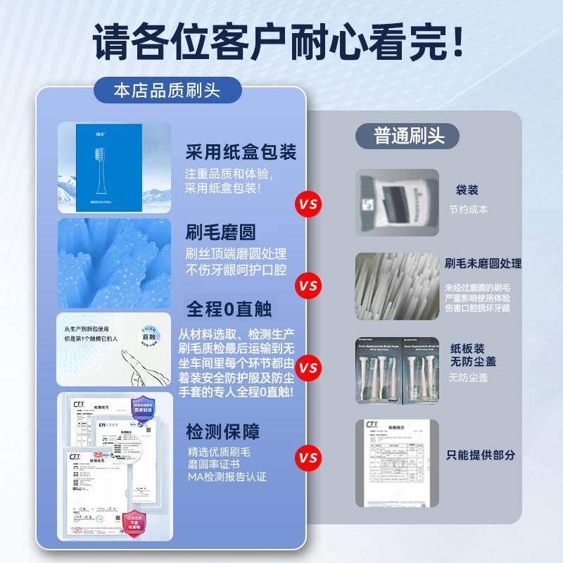 瑰洁适用飞利浦电动牙刷头7系G3HX3792/HX379P/HX379B/HX983W - 图3