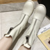 Booties Martin boot 2019 mùa thu mới nước Anh gió phiên bản Hàn Quốc của khóa kéo phía trước hoang dã subnet màu đỏ với thủy triều - Giày ống bốt nữ cổ thấp Giày ống