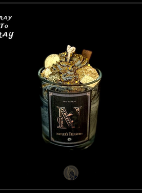 独家！「嗅嗅的宝藏」进口配方繁荣丰盛财财宝藏哈利波特香薰蜡烛