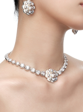 YVMIN尤目 刺猬印花陶瓷项链女款锁骨链设计师圣诞生日礼物新品