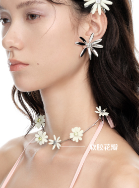 YVMIN尤目 花丛装饰项链女款花朵choker设计师生日礼物新品