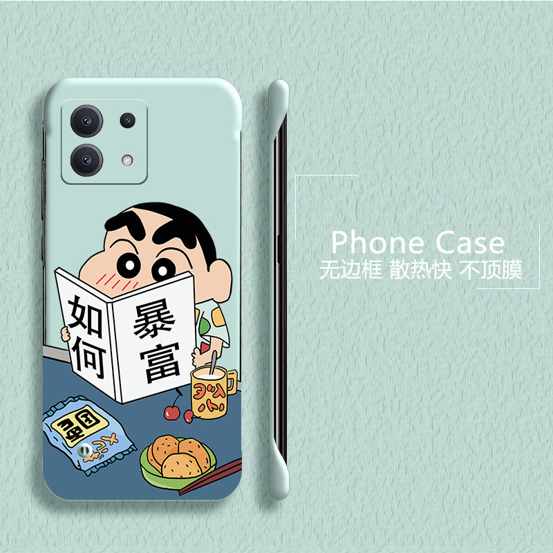 蜡笔小新适用红米note13手机壳note14pro无边框note12散热Turbo4pro/3新款半包11e超薄11tpro+硬Note10防摔女,淘宝优惠券,粉丝福利购,淘宝优惠卷