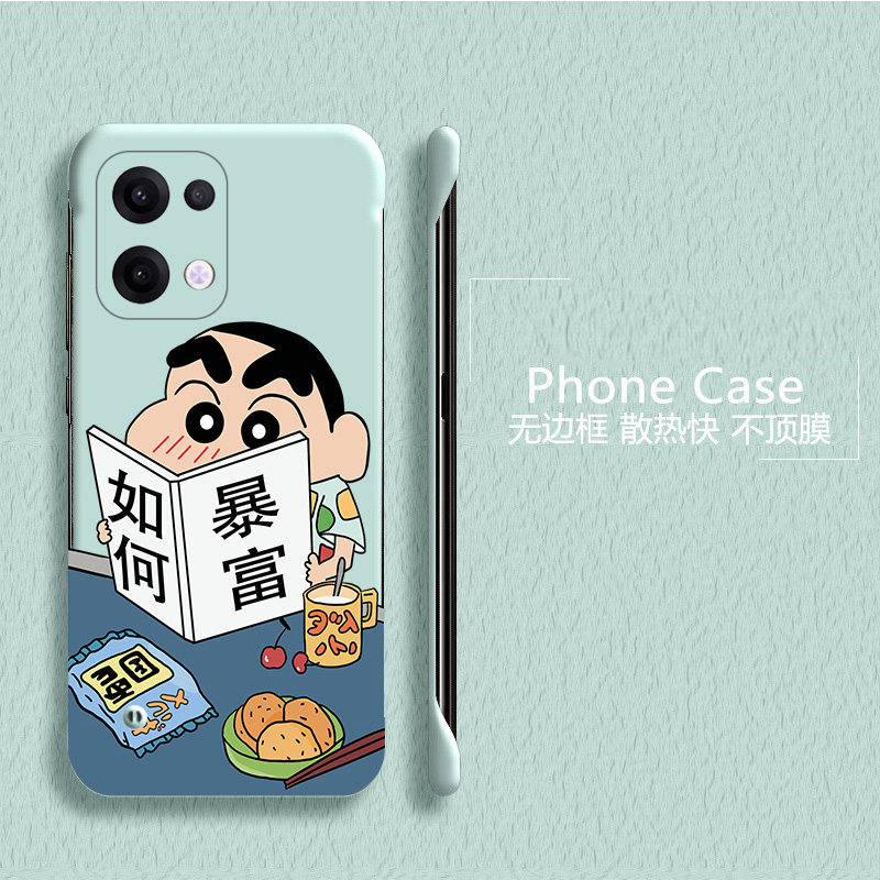蜡笔小新适用opporeno12手机壳reno13pro无边框reno11散热reno8新款reno9半包ren8超薄7se硬壳防摔保护套女,淘宝优惠券,粉丝福利购,淘宝优惠卷