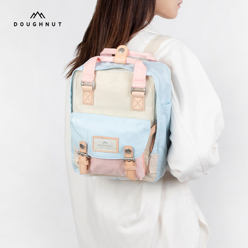 Doughnut甜甜圈迷你户外旅行双肩包女生小背包书包mini休闲通勤包 - 图0