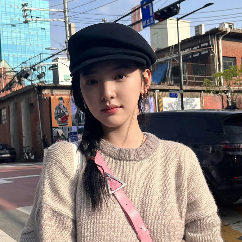 高品质秋冬季羊毛复古报童帽女显脸小百搭洋气贝雷帽法式羊毡帽子,淘宝优惠券,粉丝福利购,淘宝优惠卷