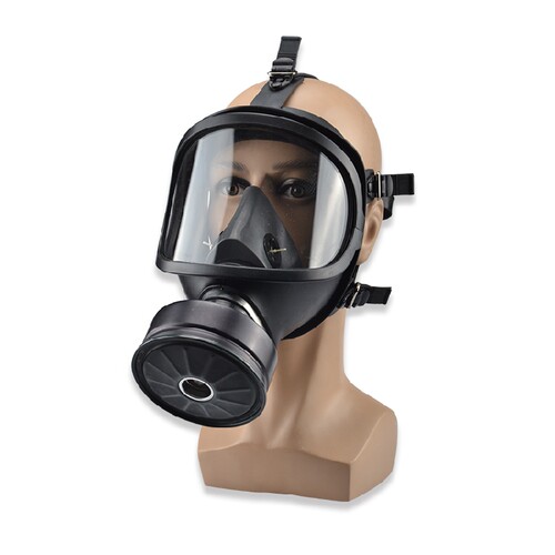 MF14型防毒面具自吸过滤式全面具呼吸器全脸面罩毒气喷漆新华化工 - 图0