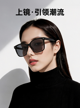时尚系列简约圆钉大方框偏光镜