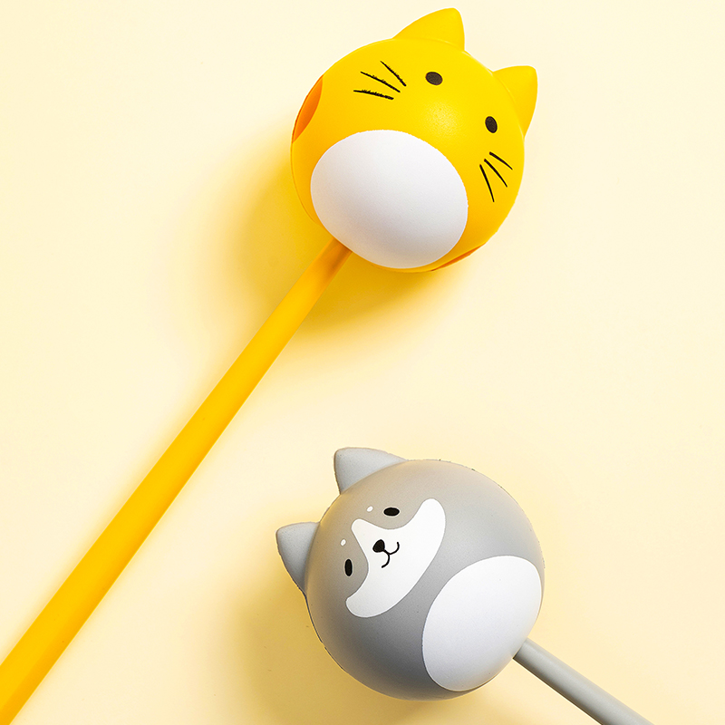 miniso名创优品旗舰店MINISO名创优品胖胖猫狗泡棉按摩锤经络捶按摩棒小型手持式按摩器2