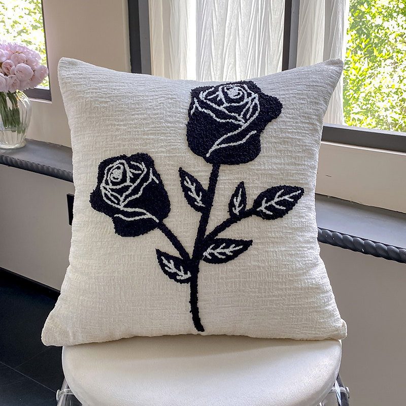 北欧ins风刺绣抱枕套格子客厅沙发靠枕床头靠垫摩洛哥民宿装饰枕,淘宝优惠券,粉丝福利购,淘宝优惠卷