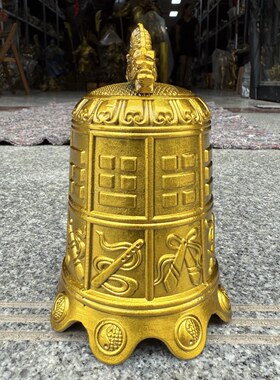 纯铜八宝铜钟摆件大音量