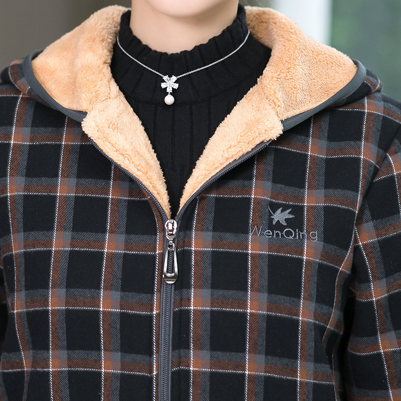 40岁中老年女装秋装妈妈装外套连帽 陌夫人中老年女装