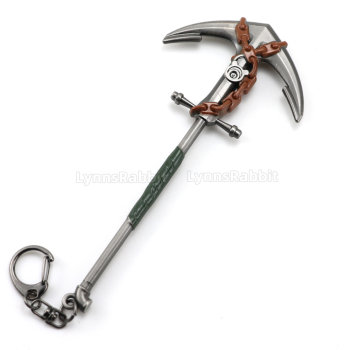 15CM Game Peripherals Anchor Pickaxe Doll Props Metal Model Keychain Pendant Ornaments