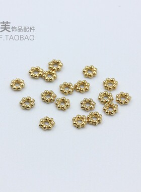 不锈钢钛钢雪花隔片手链散珠