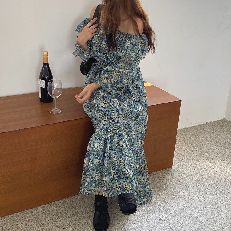 炒鸡美腻闪闪bling一字领连衣裙 evolu连衣裙