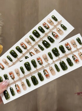 359-预制甲成品穿戴油画森林通话