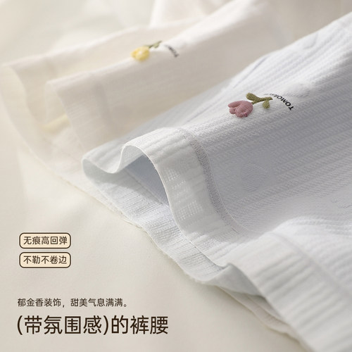 健丹鸟内裤女纯棉10A抗菌裆少女生新款不夹臀甜美中腰三角短裤头 - 图2