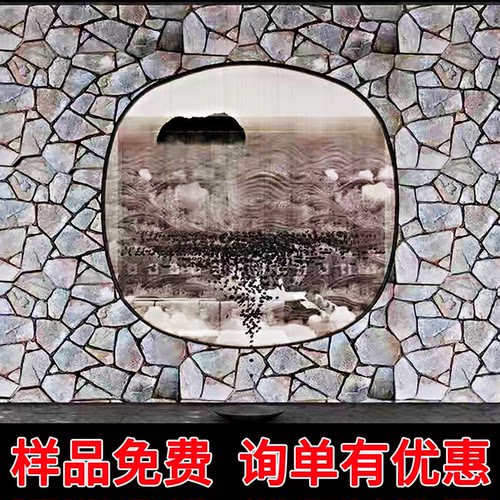 pu石皮背景墙轻质仿石材仿真乱型文化石名宿围墙外墙砖石板饰面板 - 图1