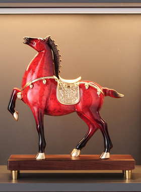 新中式马到成功领导办公室马摆件轻奢家居装饰品办公桌高档礼品