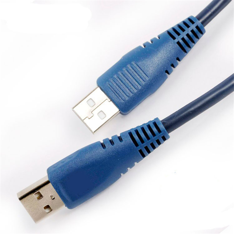 双头usb数据线3.0公对公连接线硬盘散热器机定盒转接对拷线1.5米 - 图0