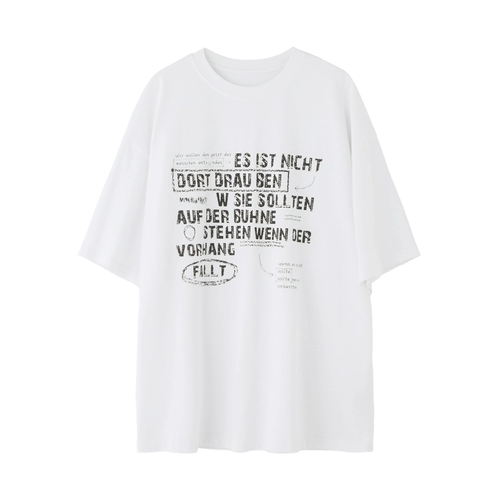 Летняя футболка, оверсайз, круглый воротник