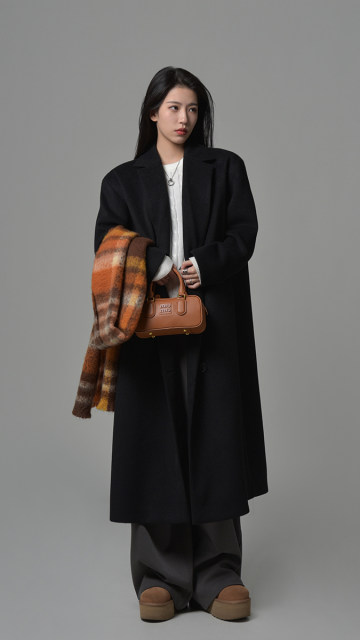 SIXI Sixi Loose Long Woolen Coat