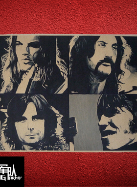 pinkfloyd平克摇滚风海报装饰画