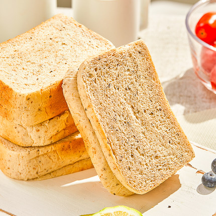 凯利来奇亚籽全麦吐司面包代餐充饥切片吐司面包饱腹营养早餐吐司