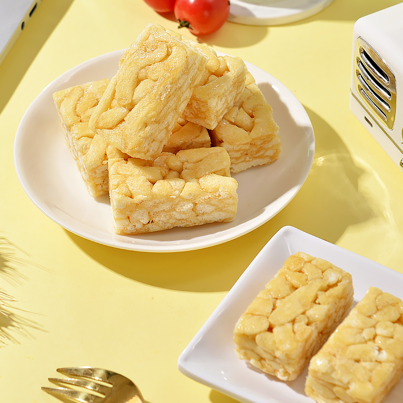 凯利来无添加蔗糖牛乳味沙琪玛休闲零食解馋糕点下午茶点心