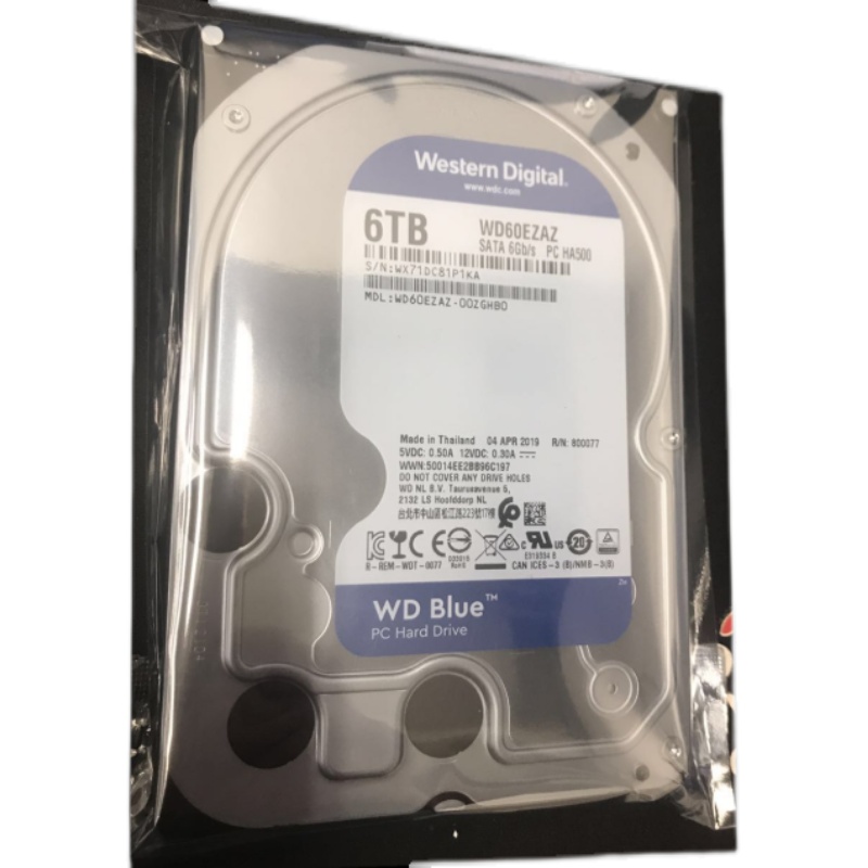 WD/西部数据 6T台式机机械硬盘SATA3西数6TB蓝盘 3.5寸 监控存储 - 图3