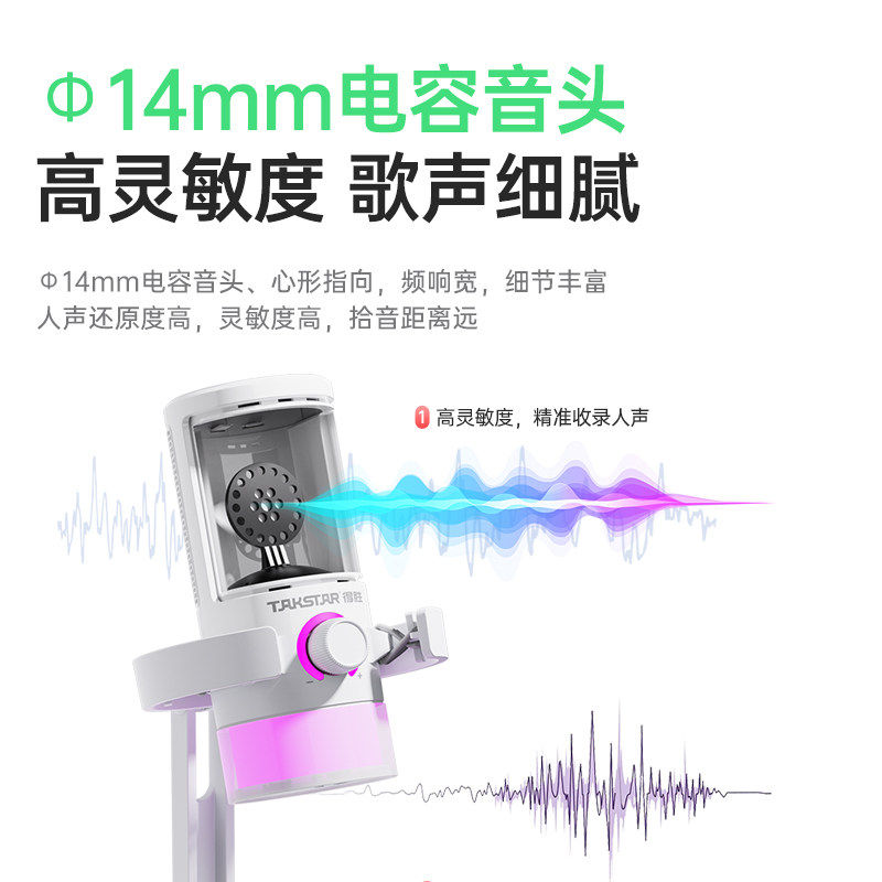 得胜GX3电脑游戏麦克风主播电竞专用台式K歌直播语音录音降噪话筒,淘宝优惠券,粉丝福利购,淘宝优惠卷