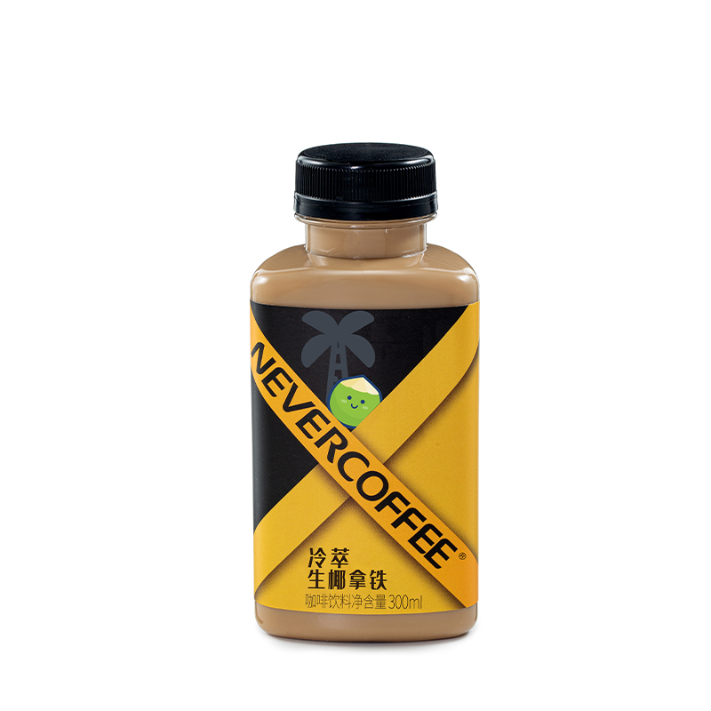 Never Coffee即饮咖啡瓶装 咖啡饮料冷萃生椰丝滑拿铁饮料300ml*6