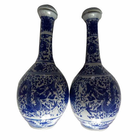 绿豆烧酒窑湾 青花瓷39度 龙窑牌高档礼盒480ml*2瓶 江苏新沂特产 - 图1