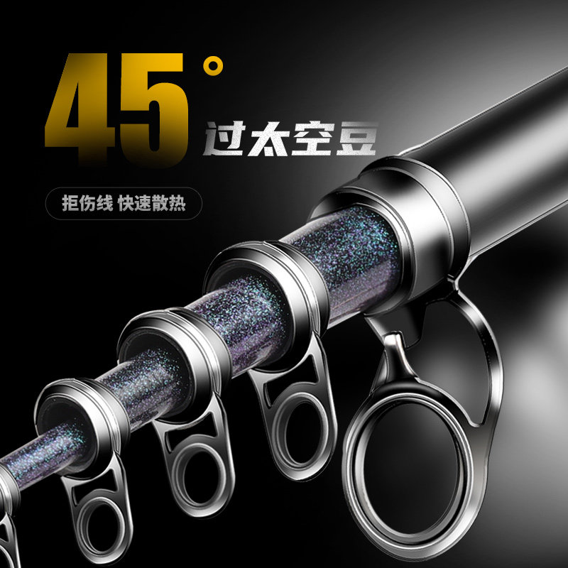 哈斯达短节矶钓竿超硬超轻远投滑漂大导环进口灵敏碳素矶竿海竿,淘宝优惠券,粉丝福利购,淘宝优惠卷