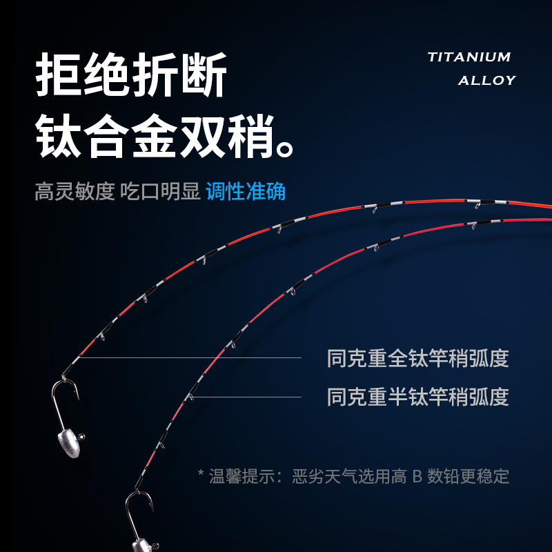 哈斯达筏钓竿微铅软尾钛合金碳素鱼竿阀杆筏轮桥钓全套筏竿套装 - 图2