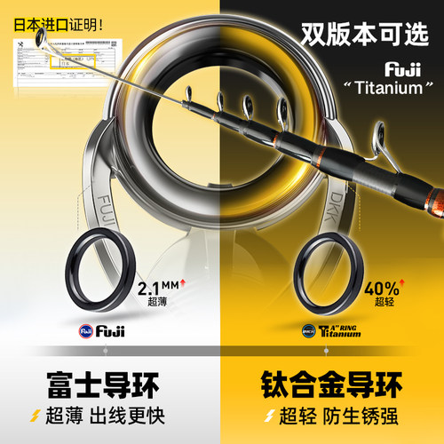 哈斯达蝴蝶伸缩路亚竿微物富士导环钛合金竿稍ul便携式微物路亚竿 - 图1