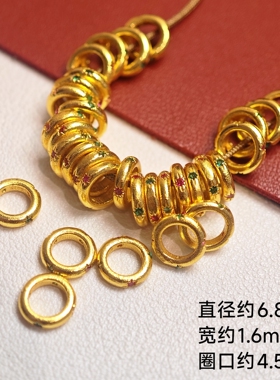 s925镀金古法微镶彩宝水钻隔片