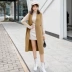 Áo len mới hai mặt vest mùa thu và mùa đông áo vest dài cashmere áo khoác len nữ dày - Áo khoác ngắn