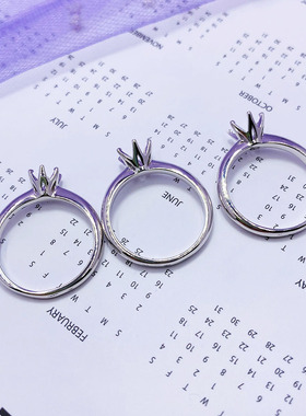 戒指空托固定圈口克拉死扣加厚