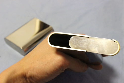 Высококлассный старомодный увлажняющий портативный портсигар из нержавеющей стали