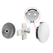 Bathtub Spillway Accessories Panel Sewer accessories Falling Water Spills to Decorative Lid Round bathtub Tub Stopper