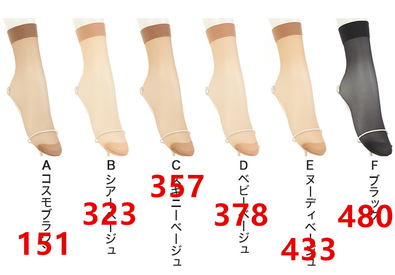 【现货】日本进口ATSUGI厚木 夏季薄透隐形短丝袜四双装 FS68014 - 图1