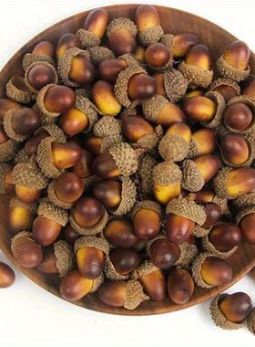 Realistic Artificial Acorns | Mixed Brown Tones Decor for DI