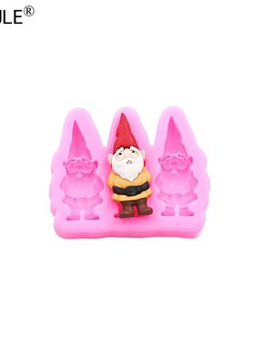 Christmas DIY Gnome Dwarf Keychain Clay Epoxy Resin silicon