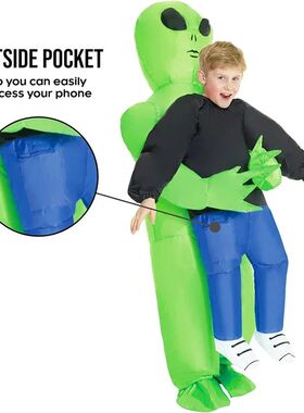Halloween Alien Inflatable Suit Alien Costume for Kids Monst