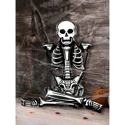 1pc - 112 inch Giant Skull Skeleton balloon, Halloween Skull - 图0