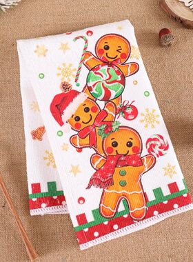 2/4pcs Christmas Kitchen Towels Merry Christmas Party Decora